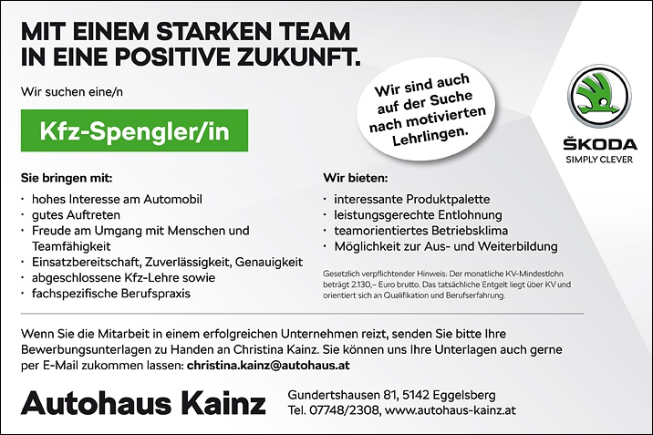 Wir suchen Sie.